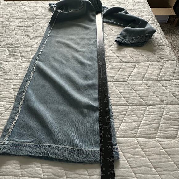 Tractr Soft Tencel Denim Wide Leg Pants Light Indigo Size Medium New - Picture 6 of 11